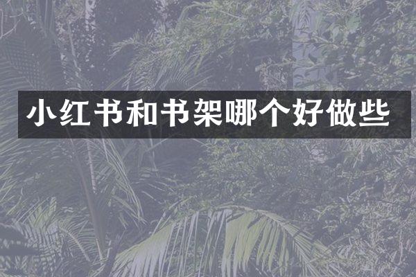 小红书和书架哪个好做些