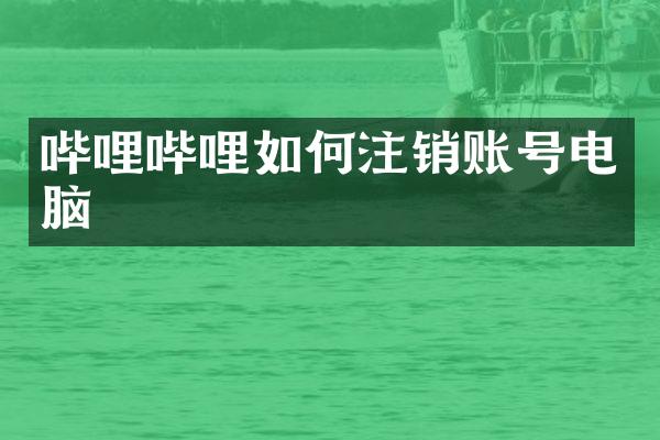 哔哩哔哩如何注销账号电脑