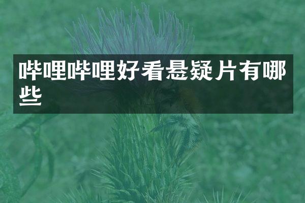 哔哩哔哩好看悬疑片有哪些