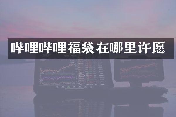 哔哩哔哩福袋在哪里许愿
