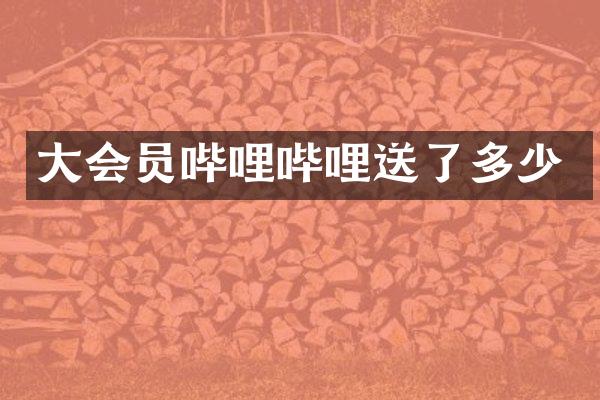 大会员哔哩哔哩送了多少