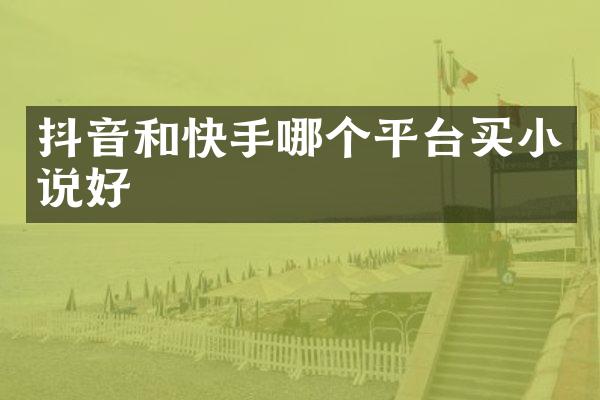 抖音和快手哪个平台买小说好