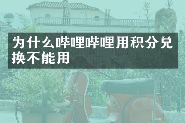 为什么哔哩哔哩用积分兑换不能用